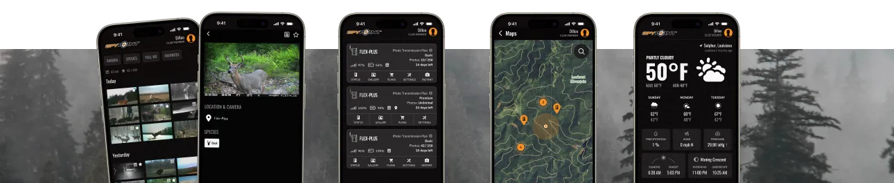 Spypoint app remote monitoring on mobile