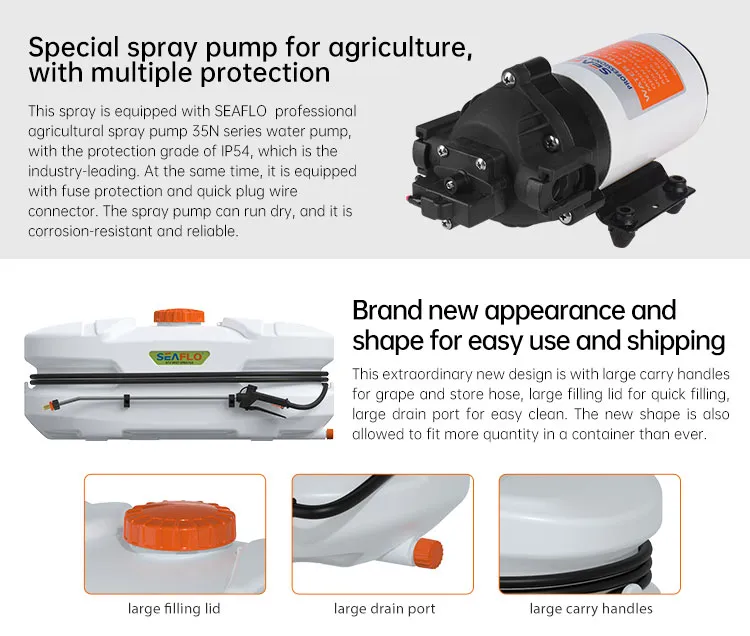Seaflo Quad Sprayer 100L 12V - filtration