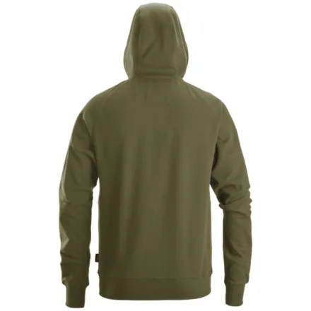 Snickers 2895 Logo Full-Zip Hoodie Khaki Green