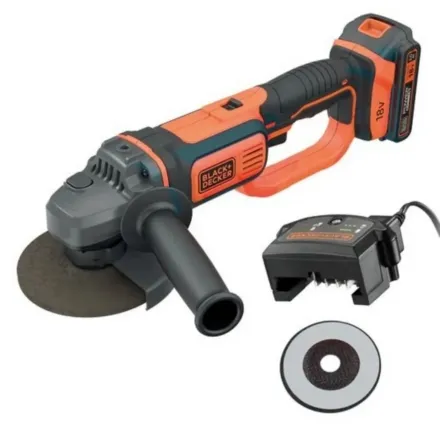 Black & Decker 18V Grinder (with 2Ah battery, 400mA Charger and 3 Discs in a carton)