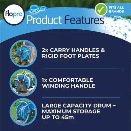 Flopro 70300476 Flopro EasyReel Complete Hose Reel Set 25m
