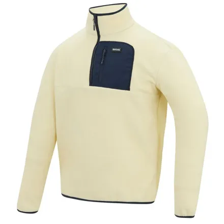 Regatta Men's Frankie Half Zip Fleece White Stone Navy
