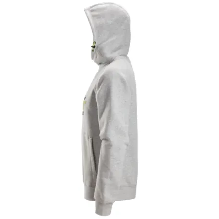 Snickers 2845 Logo Hoodie Grey Melange
