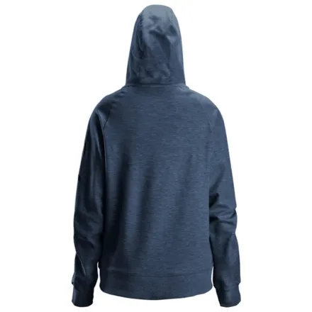 Snickers 2877 Women's Logo Full-Zip Hoodie Dark Navy Melange