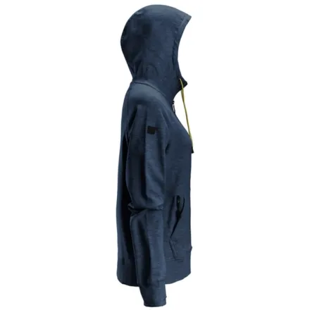 Snickers 2877 Women's Logo Full-Zip Hoodie Dark Navy Melange