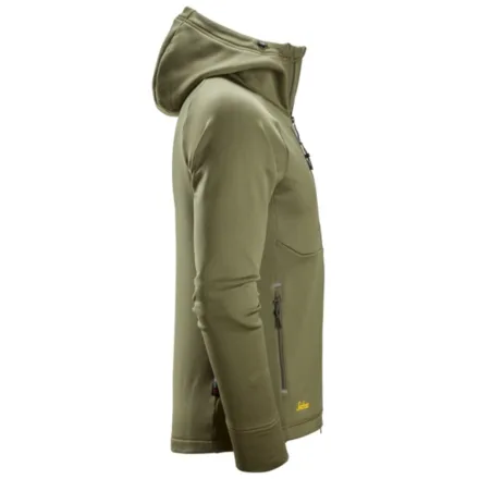 Snickers 8026 Polartec® Power Stretch® Full-Zip Hoodie Khaki Green