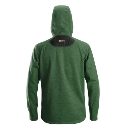 Snickers 8041 Fleece Hoodie Forest Green / Black