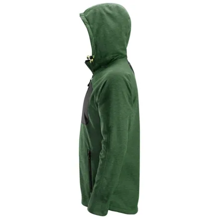 Snickers 8041 Fleece Hoodie Forest Green / Black