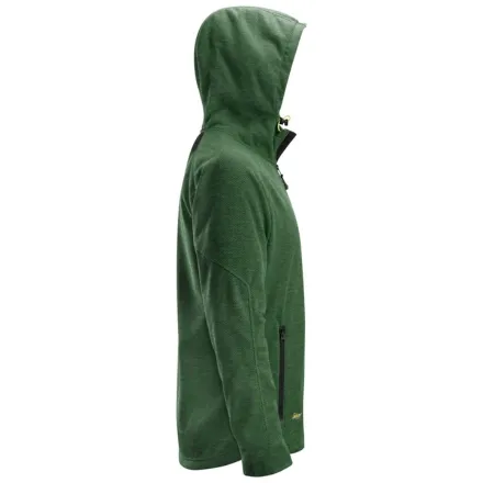 Snickers 8041 Fleece Hoodie Forest Green / Black