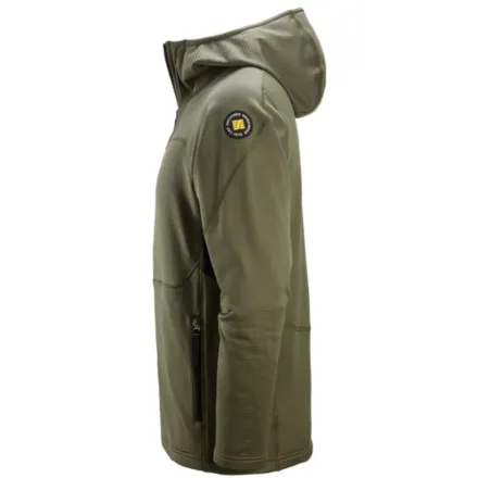 Snickers 9420 Thermal Body Mapping Fleece Full-Zip Hoodie Khaki Green